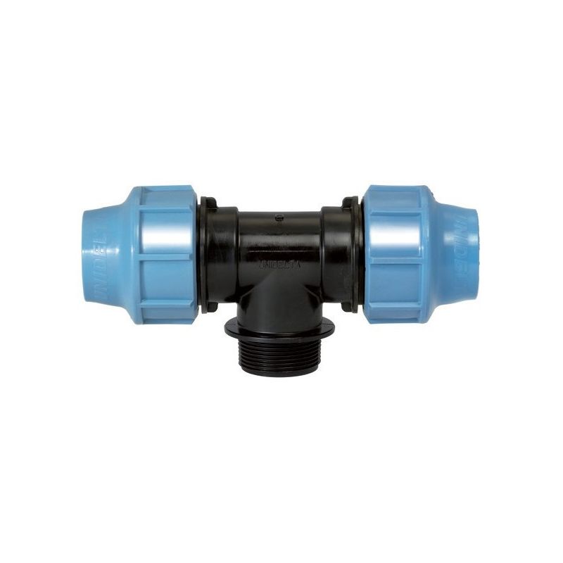 Трійник 90° із зовнішнім різьбленням 40x1 1/4`x40, 16 PN, поліпропілен